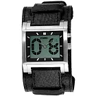 FOSSIL 流行時尚跳秒腕錶-銀X黑