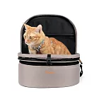 【IBIYAYA依比呀呀】FC2462 強力磁吸扣版★愛的抱抱敞篷寵物背包-月光灰