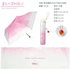 日本Wpc.聯名旅行喫茶冰淇淋蘇打airlight輕量155g防曬⌀82cm遮陽傘801-TA00摺疊傘雨傘(UPF50+抗UV遮光100%)手動折疊傘折傘洋傘 暮色水蜜桃