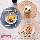 【Homely Zakka】法式棉紗圓形餐墊/防燙隔熱墊/桌墊_4色任選 米白