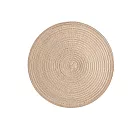 【Homely Zakka】法式棉紗圓形餐墊/防燙隔熱墊/桌墊_4色任選 咖白