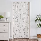 精緻印花長門簾窗簾110*200cm送桿子(門簾/風水簾/拉簾 /窗簾/隔簾/客廳臥室) 動物簡畫風