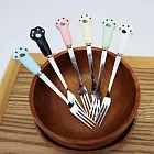 KIYODO瓷柄貓爪水果叉-3入x3組