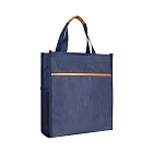 【COMET】大容量牛津布防水手提袋(補習袋 文件袋 防水袋 防水補習袋 大容量補習袋 環保袋 便當袋/BXD001) 藏青色