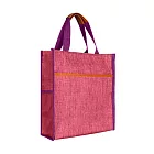 【COMET】大容量牛津布防水手提袋(補習袋 文件袋 防水袋 防水補習袋 大容量補習袋 環保袋 便當袋/BXD001) 紫色