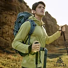 【ATUNAS 歐都納】男款SOLAR-FLEECE保暖刷毛長袖拉鍊連帽衫/帽T/大尺碼A1PS2554M- M 黃綠