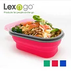 Lexngo 可折疊快餐盒小-粉色 蓋子粉色款