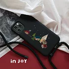 INJOYmall for iPhone 17/16/15/14/13/12/SE3 系列 聖誕夜小鎮 二合一防摔背繩手機殼 iPhone 15 Plus (6.7)
