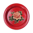 【C’est Chic】蘭馨榆木手繪圓茶盤-幅23cm-5色可選 風化紅