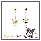 STORY故事銀飾-Kuromi20週年王國系列-皇冠酷洛米晶鑽純銀耳環  針式