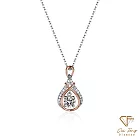 【CF鑽飾】項鍊《靈動之露》莫桑鑽50分純銀鑽墜