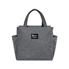 JIAGO 雙口袋保溫袋/便當袋 灰色