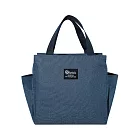 JIAGO 雙口袋保溫袋/便當袋(2入) 藏青