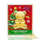 【金品坊】黃金擺件許願聖誕熊熊禮盒0.16錢