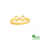 幸運草金飾 浪漫預演黃金戒指