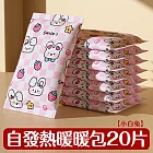 【壹念】一次性暖暖包 2入組20片 自發熱暖手寶 （秋冬必備暖手 暖暖包 可愛圖案） 小白兔