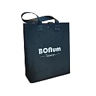 【BONum】輕量簡便毛氈手提袋 便當袋 購物袋 收納袋 輕量黑