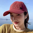 seoul show首爾秀 韓系INS半空頂棒球帽四季男女防曬遮陽帽 磚紅