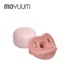 MOYUUM 韓國 全矽膠 微笑奶嘴收納盒組(6M+) -  莓果紅