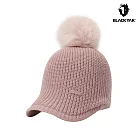 BLACKYAK 女 針織毛球棒球帽 F 粉紅
