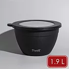 《S’well》Kit醬料罐+防漏不鏽鋼沙拉碗 - 曜石黑1.9L
