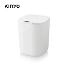 【KINYO】智慧感應垃圾桶16L EGC-1245 白