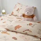 義大利La Belle《Disney-維尼懶洋洋》海島針織信封枕套--2入