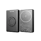 Canpower 防爆超薄三合一固態行動電源 10000mAh 台灣製造 196g 磁吸可充手錶耳機 鋁合金旋轉支架 有wh、ccc標示 黑 色