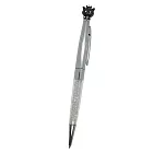 【DT&CREATION】優雅皇冠貓水晶原子筆 黑色