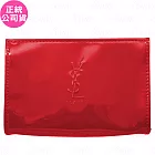 YSL 紅色亮面皮革logo包(公司貨)