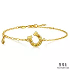 【點睛品】炫彩馬蹄鐵 黃金手鍊_計價黃金