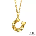 【點睛品】炫彩馬蹄鐵 黃金項鍊_計價黃金