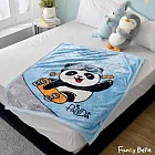 義大利Fancy Belle《滑板胖達》雙層雪芙絨兒童厚毯105*130CM