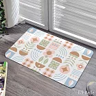 義大利La Belle《粉彩幾何》抗菌可水洗軟式珪藻土強效吸水地墊 60*39CM