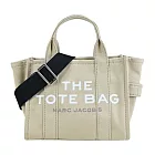 MARC JACOBS Mini TOTE 字母印花帆布兩用托特包-迷你/ 米