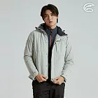 ADISI 男SMAWARM海洋溫控超撥水防風外套 AJ2521033｜撥水 防潑水 蚵技棉 抗風 保暖外套 M 礦物綠灰