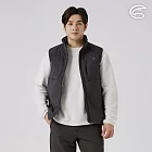 ADISI 男SMAWARM海洋溫控撥水背心 AV2521071｜防潑水 蚵技棉 抗風 保暖背心 M 夜黑