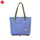 satana - Soldier 折疊托特包/購物袋 - 長春花藍