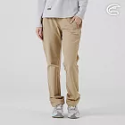 ADISI 女彈性撥水透氣恆溫快乾機能長褲 AP2521047｜魚鱗褲 防潑水 磨毛保暖 快乾 S 卡其