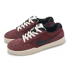 Nike 滑板鞋 SB Force 58 男鞋 紅 黑 麂皮 休閒鞋