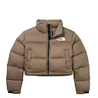 The North Face W NUPTSE SHORT JACKET 女 羽絨外套 NF0A5GGEBOW XL 棕色