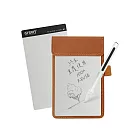 【Green Board 】7.2吋磁性電紙板 MT7進階收納組 - 黑色(電紙板x2+手寫筆+皮革夾 MIT雙專利設計) 無 棕色皮革夾