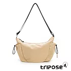 tripose MOVE微皺尼龍輕量雙側袋斜背包-大  香草黃