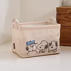 Peanuts史努比牛津布手提收納籃 手足