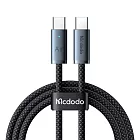 Mcdodo麥多多 LQ CA708 Cab Luma系列240W帶燈數據線 C to C 1.8m  黑色