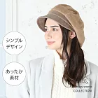 日本品牌 QUEENHEAD 防寒異素材拚接設計時尚帽 9167 棕色