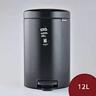 Brabantia Newicon 腳踏式時尚環保垃圾桶 12L  霧黑