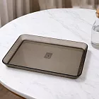 iBonjour奢簡托盤-大-透明黑-4入