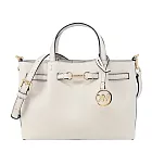 MICHAEL KORS  Carson皮革斜背/手提兩用包(小)- 米白