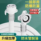 洗衣機通用防爆加厚4/6分進水管注水管延長管-3米